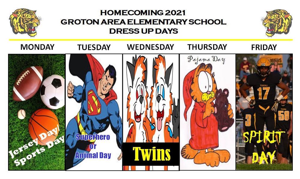 Elementary Dress-Up Days 2021