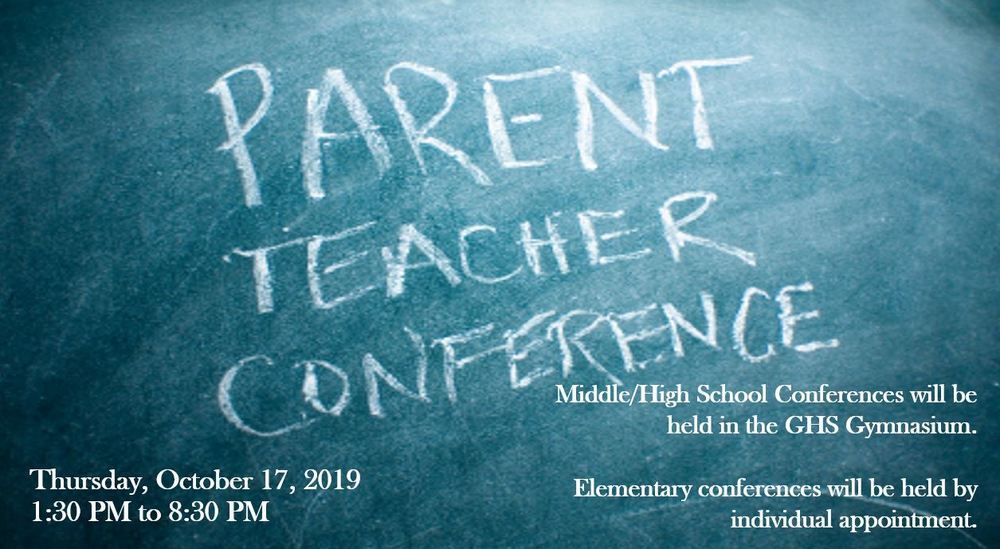 Parent Teacher Conference Chalkboard